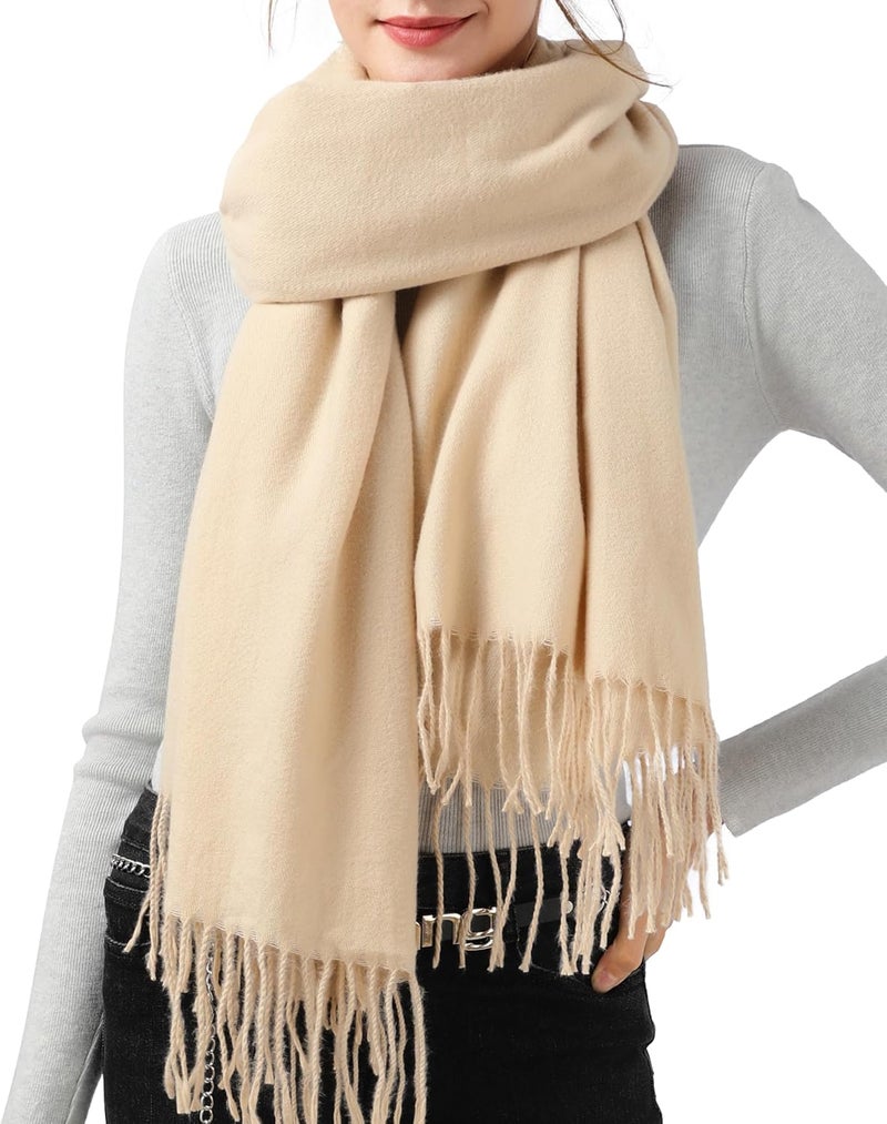 Ymomode Store Scarfs for Women Pashmina Shawls and Wraps for Evening Dress Bridesmaid Wedding Bridal Winter Warm Long Large Scarves - Image 1